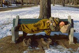 Homeless in winter